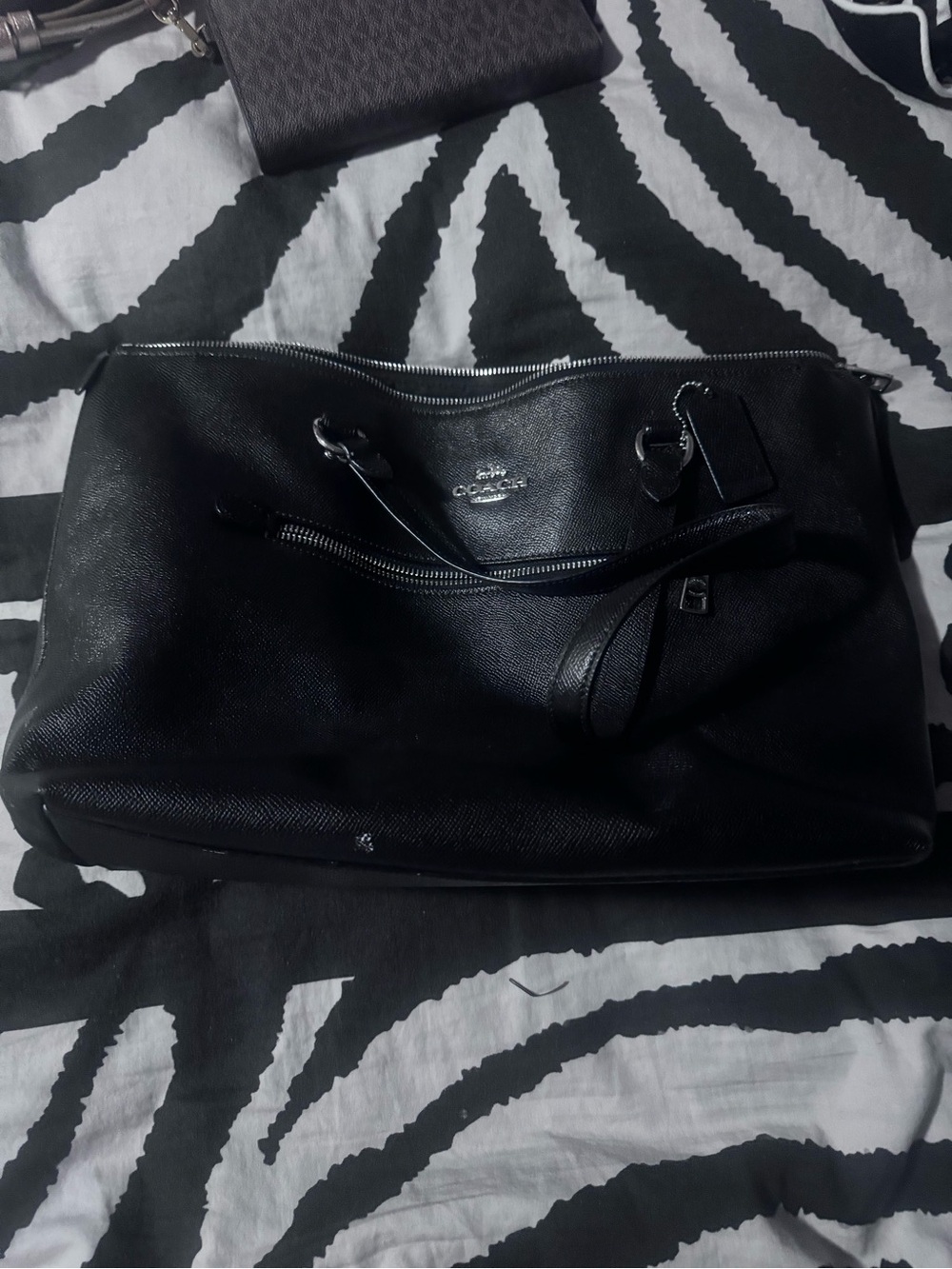 Coach Black Leather Tote